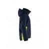 Veste hardshell Blaklader bleu/jaune