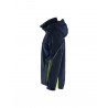 Veste hardshell Blaklader bleu/jaune