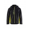 Veste hardshell Blaklader noir/jaune