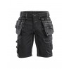 Short X1900 artisan Stretch Blaklader - noir