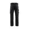 Pantalon stretch 2D sans poches flottantes Blaklader - noir